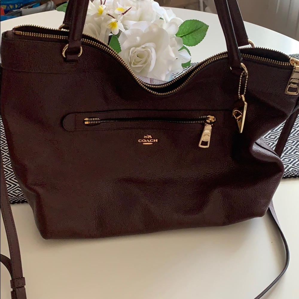 Dark Purple Coach Bag